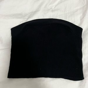 Black ribbed Abercrombie tube top